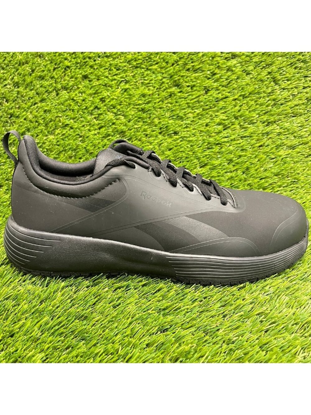 Reebok Lite Plus 4 Womens Size 9.5 Triple Black Composite Toe Safety Work Shoes